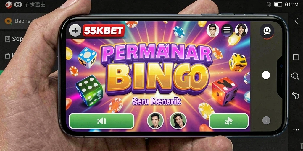 Tampilan menakjubkan gameplay Bingo di 55KBET.
