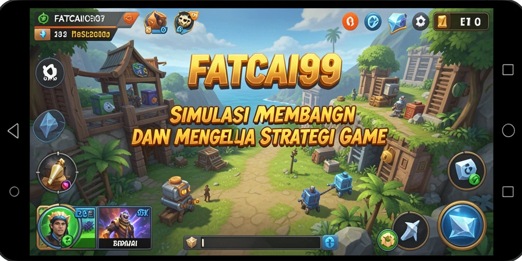 Screenshoot gameplay FATCAI99 dengan elemen simulasi yang interaktif.