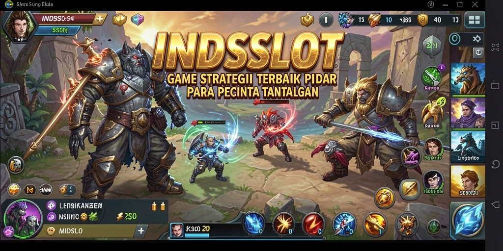 Tampilan gameplay strategi yang mendebarkan di INDSLOT.
