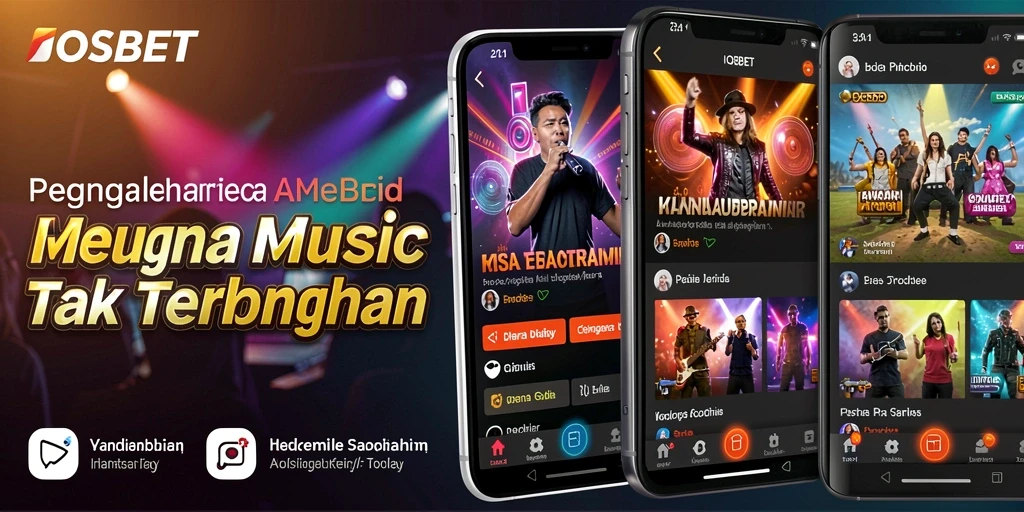 Screenshot gameplay <strong>IOSBET</strong> yang menampilkan interaksi seru dengan musik.