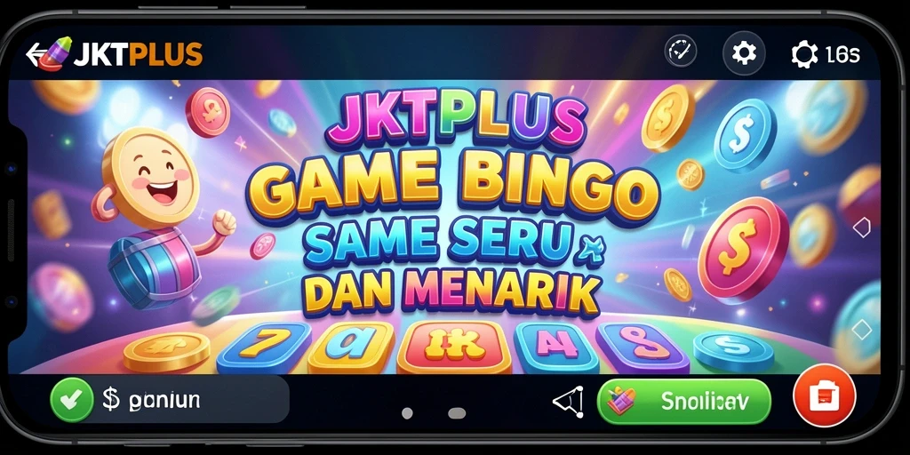 Tampilan gameplay seru dan interaktif dalam game Bingo JKTPLUS.