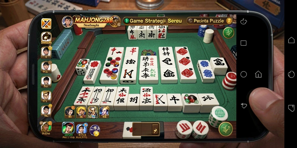 Screenshot gameplay MAHJONG288 yang menunjukkan momen seru puzzling.