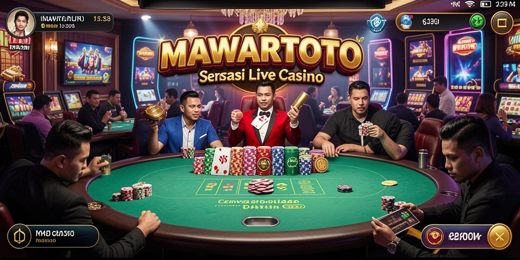 Tampilan menarik gameplay Live Casino di MAWARTOTO yang membuat ketagihan.