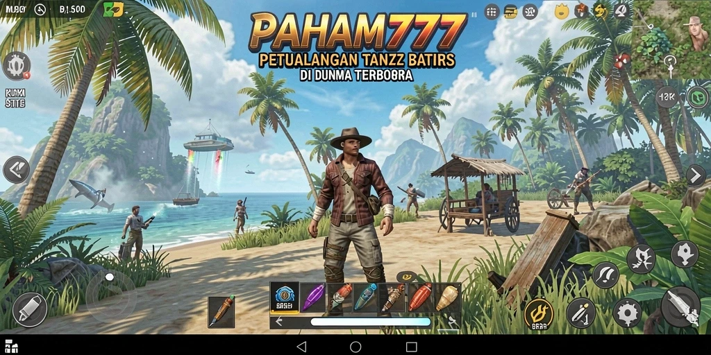 Tangkapan layar utama PAHAM777 menampilkan gameplay yang mendalam di dunia terbuka.