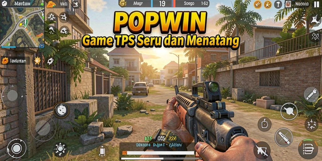 Tampilan aksion menegangkan dari gameplay <strong>POPWIN</strong> yang mengasyikkan.