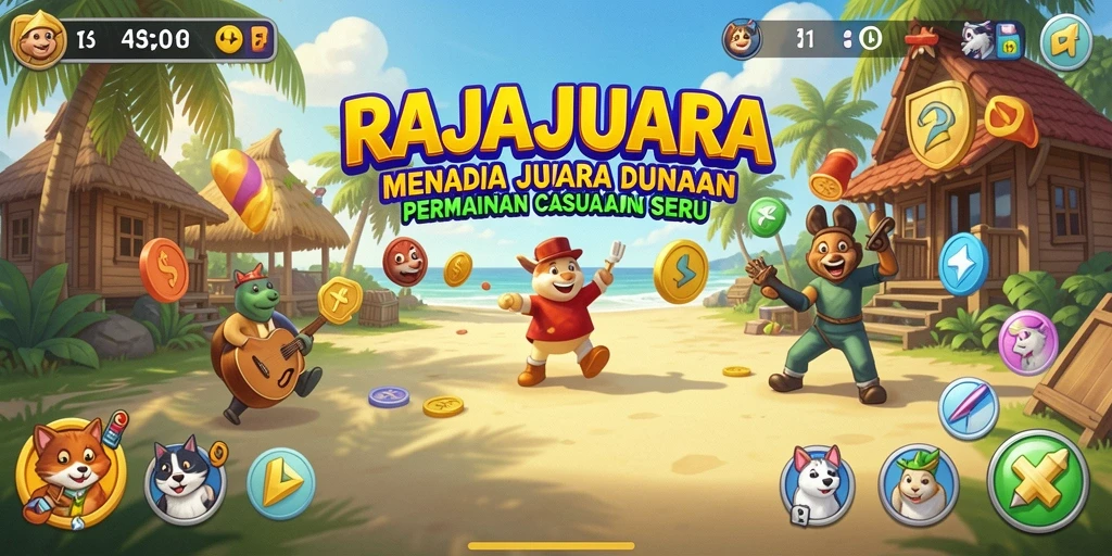 Tampilan menarik dari gameplay RAJAJUARA yang seru dan mengasyikkan.