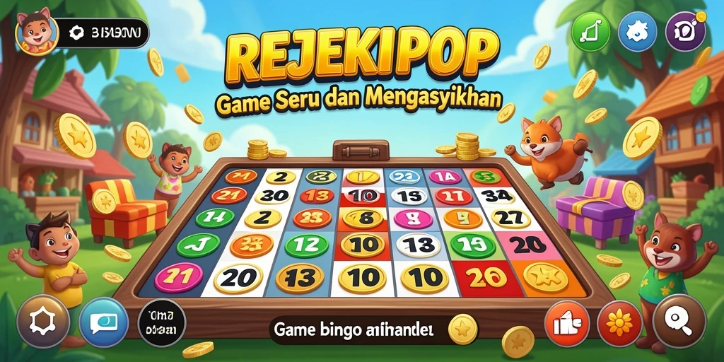 Screenshot gameplay <strong>REJEKIPOP</strong> menampilkan pengalaman seru bermain Bingo.
