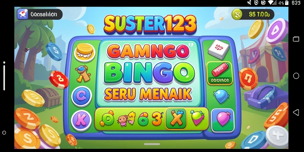 Tampilan dalam permainan Bingo yang seru dan interaktif di SUSTER123.