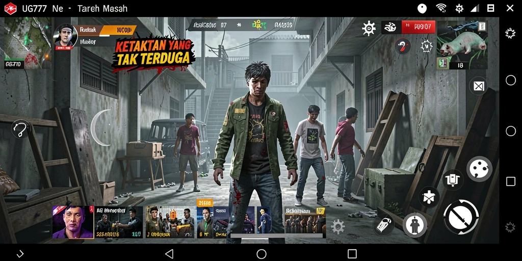 Screenshot gameplay UG777 menampilkan suasana mencekam dan penuh misteri.